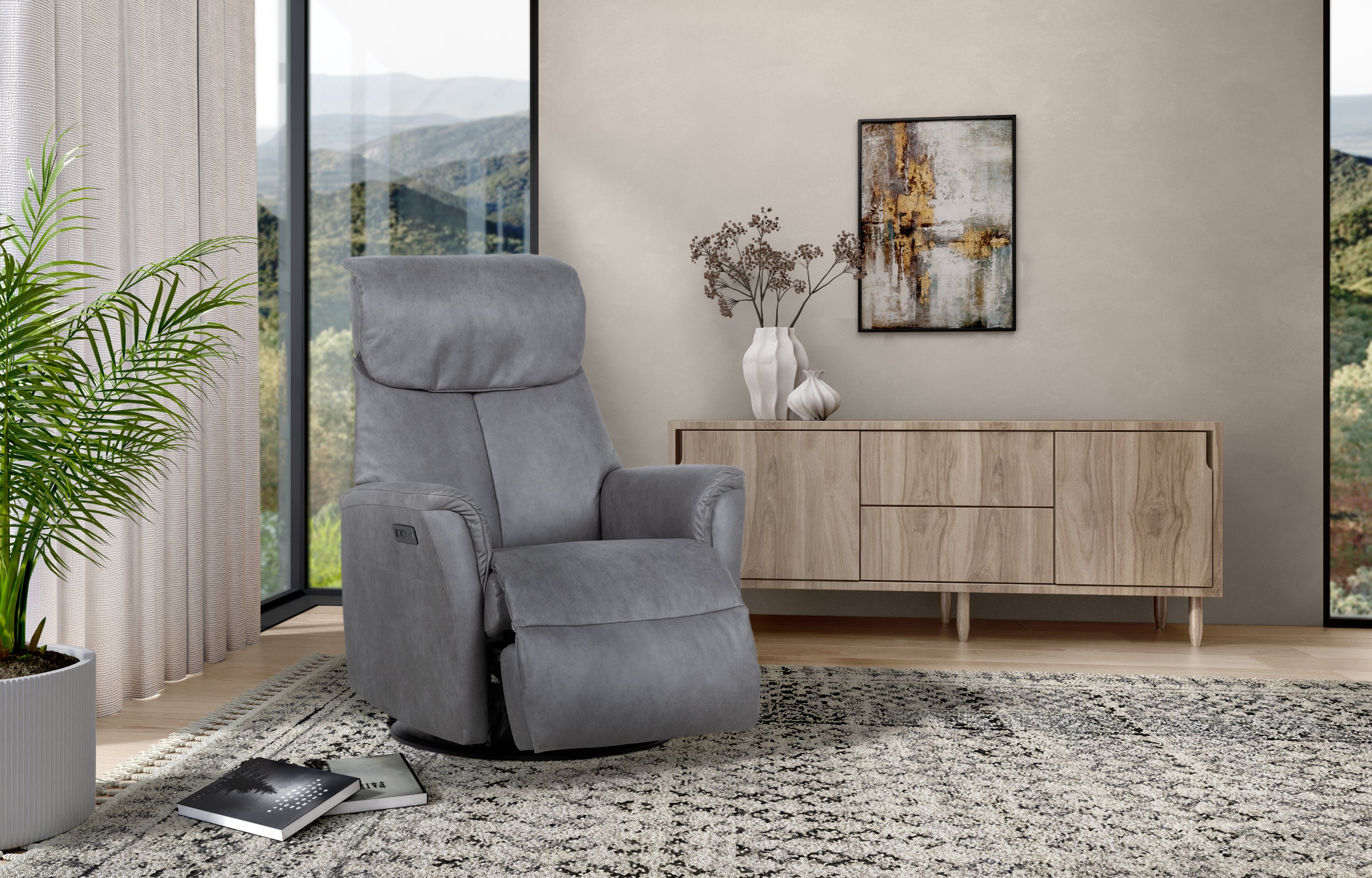 Master Recliner In Evolve Saddle
