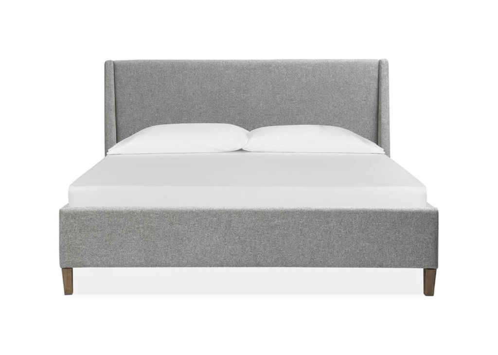 Lindon B5570-60G - Complete King Grey Upholstered Island Bed
