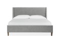 Lindon B5570-60G - Complete King Grey Upholstered Island Bed