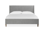 Lindon B5570-60G - Complete King Grey Upholstered Island Bed