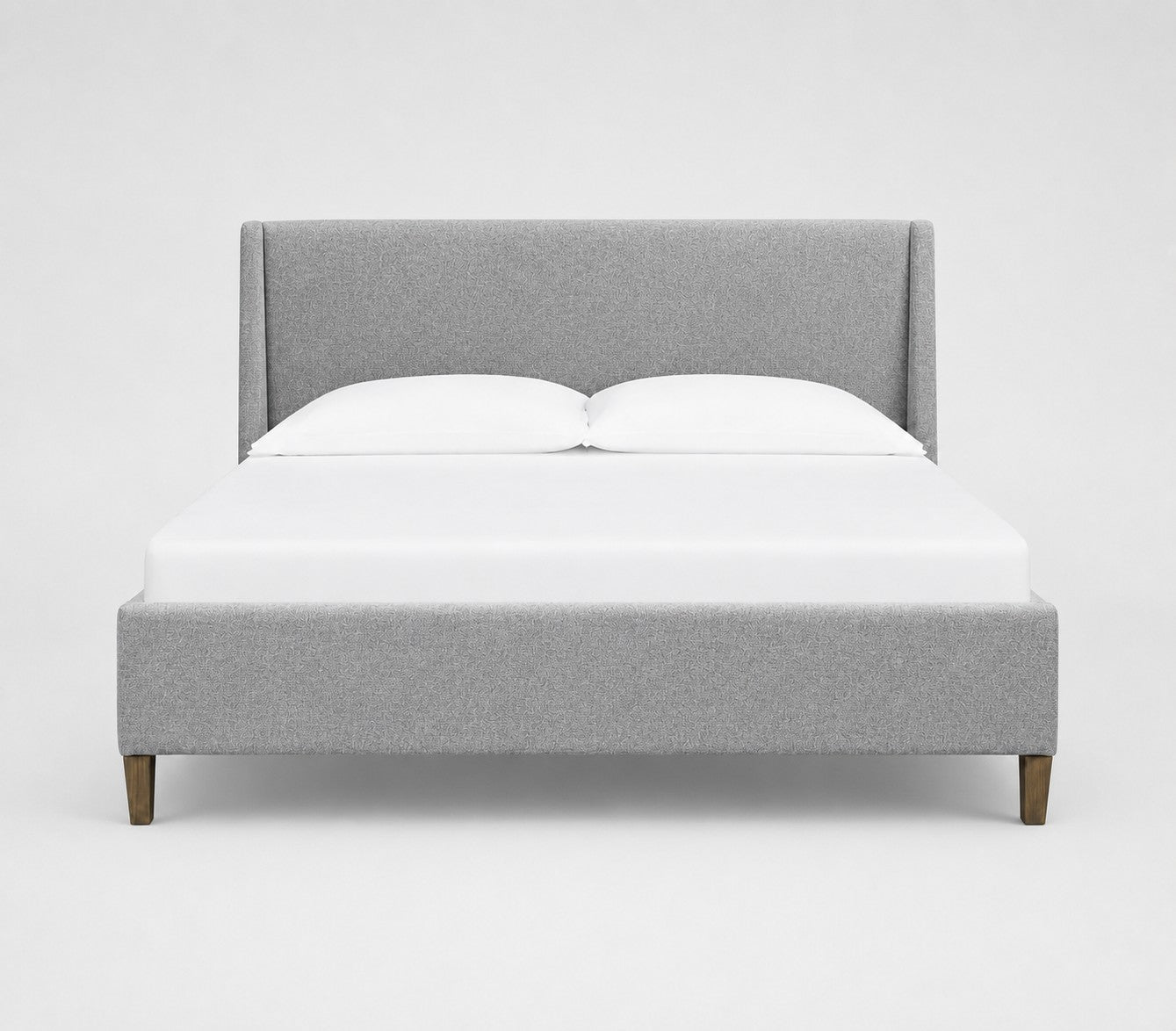 Lindon B5570-60G - Complete King Grey Upholstered Island Bed