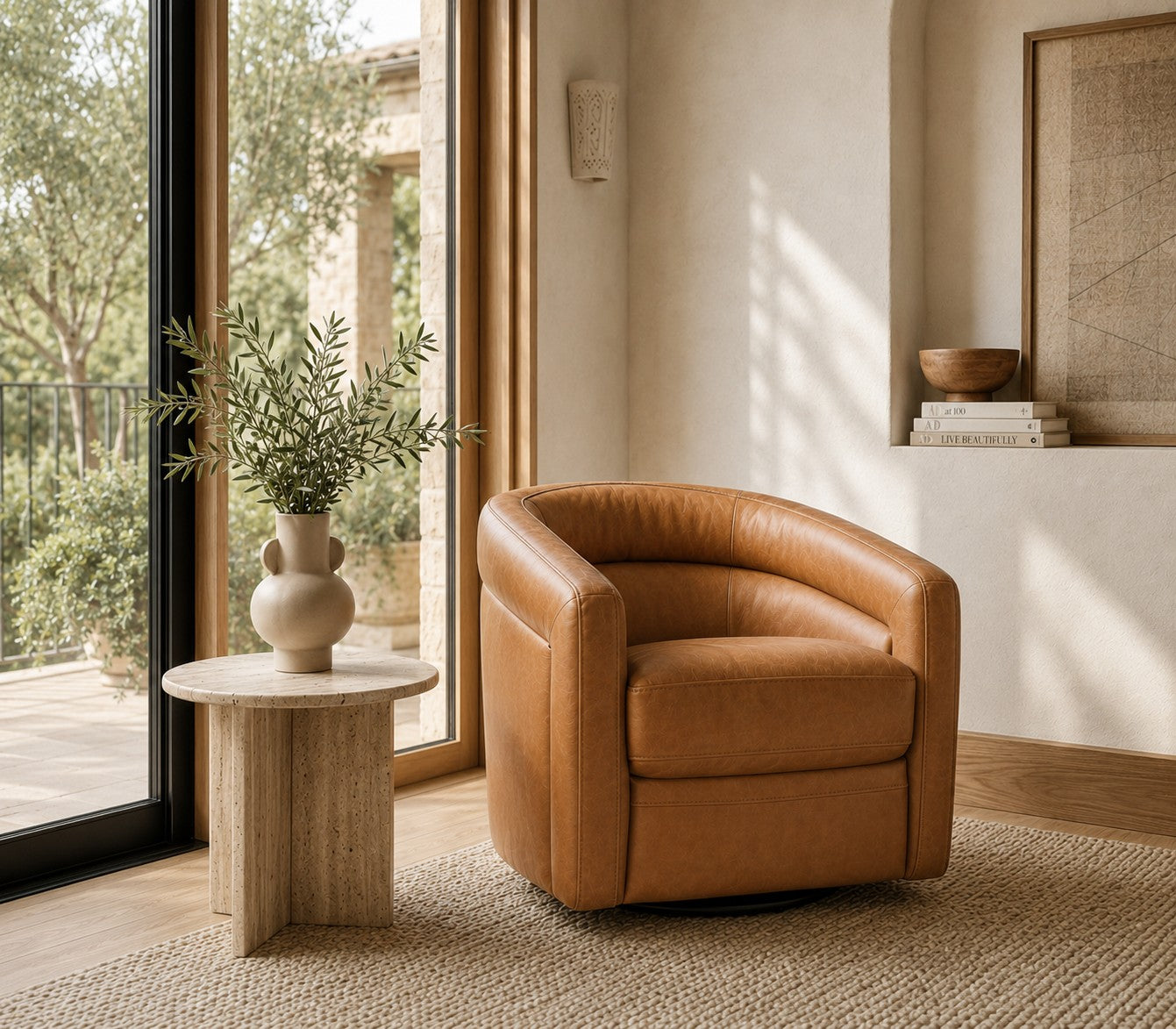 Fairview Chair In Caramel