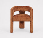 Gwen Open-Back Rust Upholstered Chair