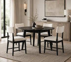 Percy Black Drop Leaf Table