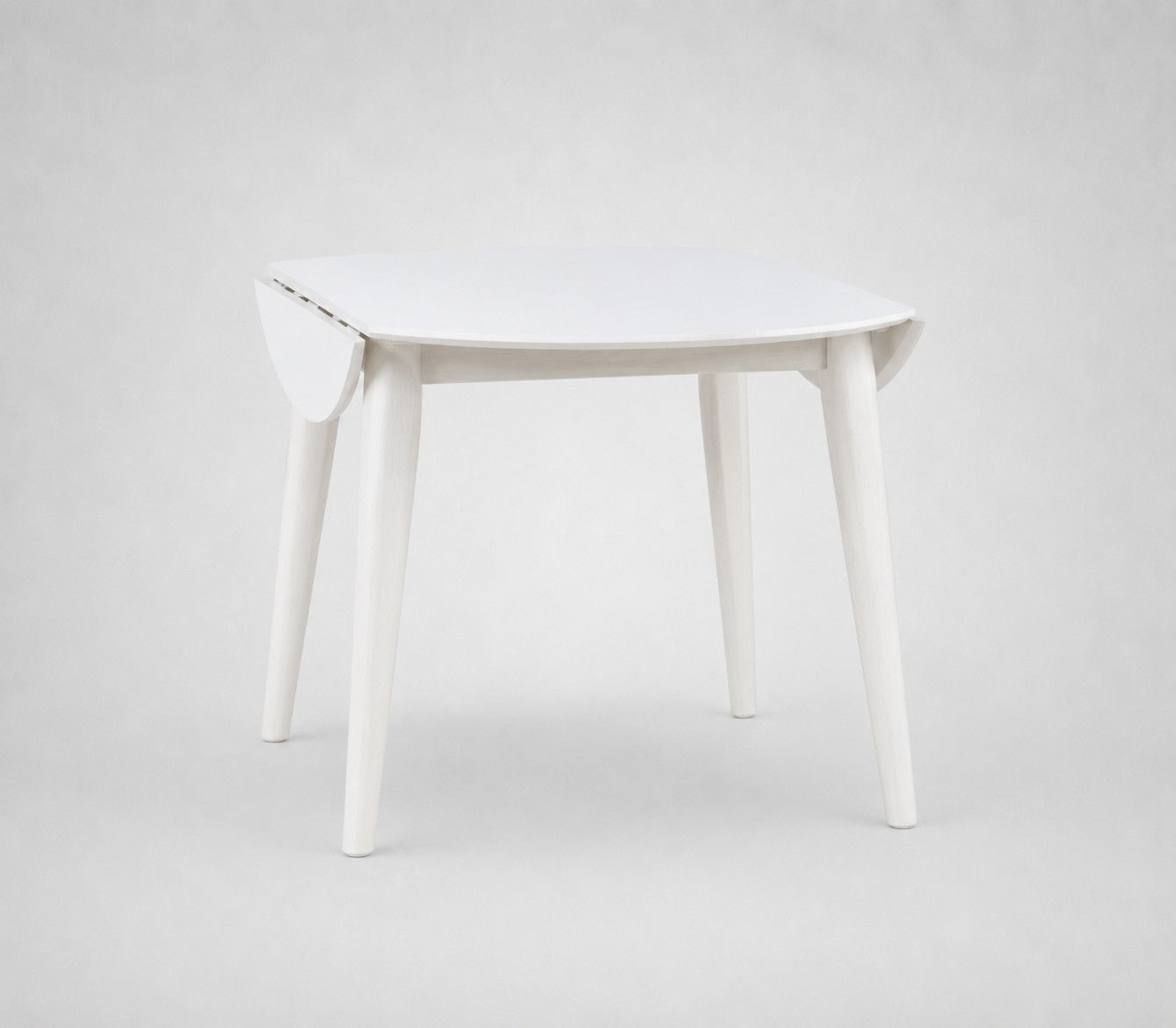 Percy White Drop Leaf Table
