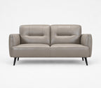 Carolina Leather Loveseat in Taupe