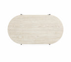 Jennings Oval Cocktail Table w/2 Ottomans (Uph. Seat)