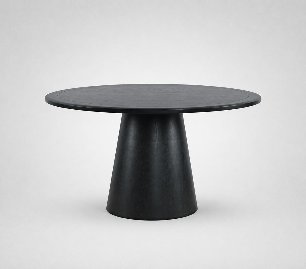 Nash 50" Round Dining Table Black