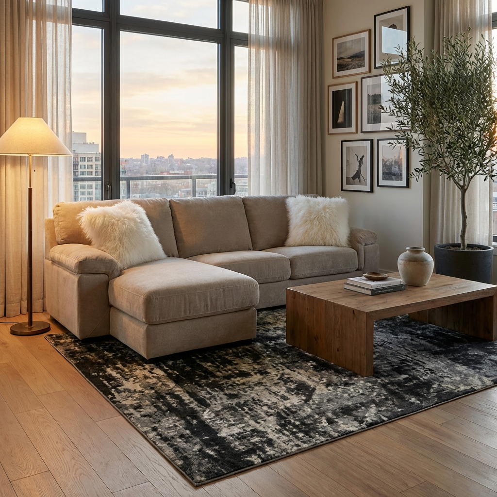 Inverness LAF Sectional – Mushroom