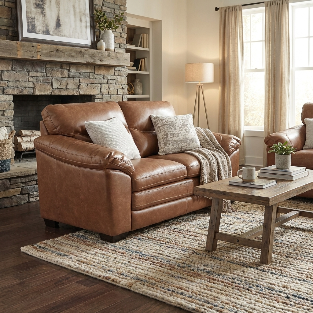 Bugsy Sofa in Cognac
