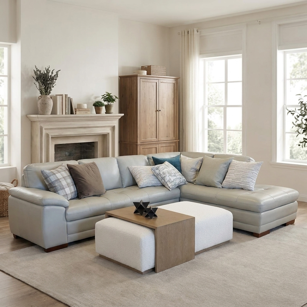 Ruby RAF Chaise Sectional in Oyster